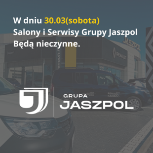 W dniu 30.03(sobota)  Salony i Serwisy Grupy Jaszpol...