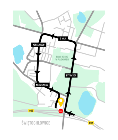 Uwaga! Nowy objazd do salonu Renault/Dacia Świętochłowice