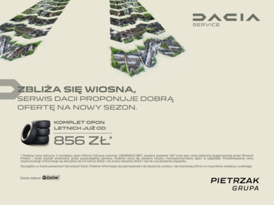 Kieruj się po wiosenną ofertę Dacia!