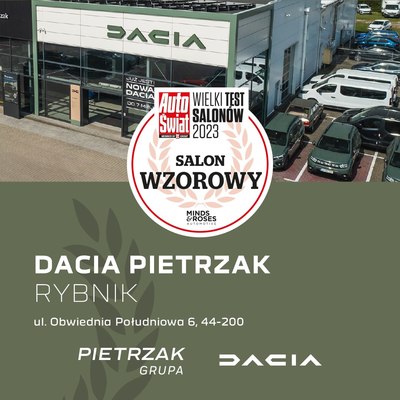 Nagroda Auto Świat - wzorowy salon Dacia Pietrzak w Rybniku