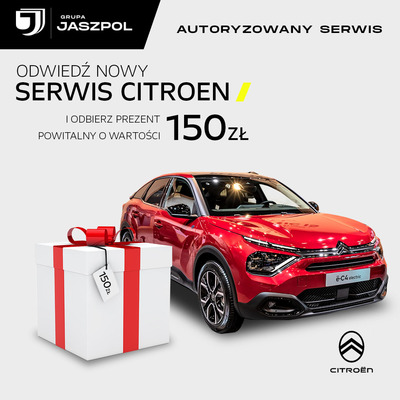 Umów się do serwisu Citroena i odbierz prezent za 150 zł!