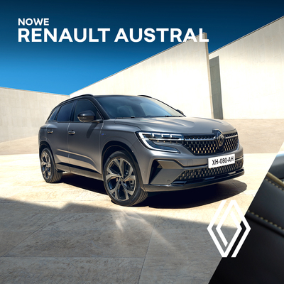 Nowe Renault Austral z silnikiem E-Tech full hybrid 200KM o wydajności która plasuje się w czołówce segmentu.