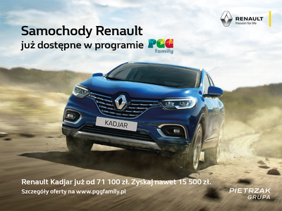 Specjalna oferta w PGG Family od Renault Pietrzak